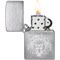 Zippo 2022N Zippo Price Fighter 200 Spade Skull Design Brushed Chrome ZIP-48500 - alternate 3